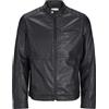 JACK & JONES JJEDYLAN PU BIKER JACKET NOOS Giacca Uomo