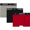 JORDAN MENS 3PK FLIGHT COTTON TRUNK Boxer da Uomo