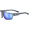 UVEX SPORTSTYLE 233 P SMOKE MAT/MIR.BLUE Occhiali Ciclismo Adulto