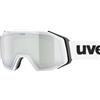 UVEX GRAVITY FMWHITE MATT DL/SILVER-GREEN S2 Maschera Sci Unisex