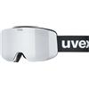 UVEX PWDR FM WHITE MATT DL/SILVER-CLEAR Maschera Sci Bambini