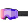 UVEX PWDR FM BLACK MATT DL/RUBY ON GREEN-CLEAR S2 Maschera Sci Bambini