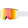 UVEX PWDR FM WHITE MATT DL/RAINBOW ON GREEN-CLEAR S2 Maschera Sci Bambini