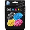 HP Confezione da 4 cartucce di inchiostro nero, ciano, magenta, giallo originali
