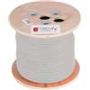 Techly Professional Matassa S/FTP Cavo Cat.6A Rame 305m PIMF Flessibile Grigio