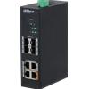 Dahua HS4408-4ET-60 - Switch PoE Hardened 4 Porte, 60W