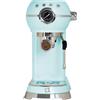 BuyBuy FIRST CLASS Macchina caffè Azzurra Stile Vintage con Corpo in Acciaio
