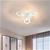 BUYBUY Lampadario LED 49W, Telecomando 2.4G, Luce Regolabile 4700lm BBLED009