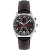 Audi collection Audi Sport cronografo uomo, quadrante in carbonio, 42 mm | Movimento al quarzo Miyota 6S10, cassa in acciaio e cinturino in pelle