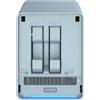 Qnap QMIROPLUS-201W Router Wi-Fi Mesh Tri-Band AC2200 NAS SD-WAN 2.5GbE Intel Celeron J4125 4 GB DDR4 2 Bay SSD HDD colore Blu