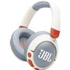 JBL Cuffie over-ear con cancellazione attiva del rumore per bambini, microfono, 50 ore di riproduzione, suono sicuro, volume basso, funzionamento semplice e adesivi