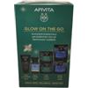 Apivita - Cofanetto Natale Glow On The Go Detergente Viso+Tonico+Maschera Occhi E Viso Confezione 4 Pezzi