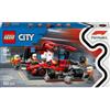 LEGO Pitstop e Meccanici con Monoposto Ferrari F1