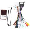 Bestycar 16pin Car Stereo Radio Power Retrofit Wiring Harness Cable Adapter fits for Hyundai IX35 Tucson 2 Azera Kia Sportage Sorento w/ 24p OEM Backup Camera & Factory Amplifier