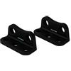 ANDROMEDAGIE® | COPPIA STAFFE MONTAGGIO VERTICALE BASCULANTI - NERO | Per motori TOPP C15 C20 C60 | Reversibili SX/DX | PVC 43x20x17 mm | Codice 3A3210