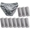 AOOPOO 10 Pezzi Biancheria Intima Maschile in Cotone e Getta Mutandine in Cotone Slip in Cotone per Il Fitness da Viaggio,L-4XL