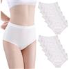 AOOPOO 10 Pezzi Slip e Getta Donna Cotone Biancheria Intima Monouso Ideale per Mutande Post Parto e Getta, Slip Monouso, Viaggiare, Dopo Parto, Maternita' Emergenza