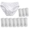 AOOPOO 10 Pezzi Biancheria Intima Maschile in Cotone e Getta Mutandine in Cotone Slip in Cotone per Il Fitness da Viaggio,L-4XL