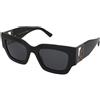 Jimmy Choo Nena/S 807/IR | Occhiali da Sole Graduati o Non Graduati | Plastica | Rettangolari | Nero | Adrialenti