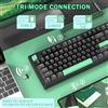 Attack Shark Tastiera da gioco Bluetooth 5.0/2.4g/Tipo-C con cavo meccanico 87 tasti a caldo, tastiera WLAN RGB compatta abbonabile, cavo a spirale PC Mac