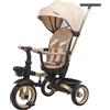 Trico Luxury Gold Triciclo Passeggino 7 in 1 per Bambini -Beige
