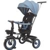 Trico Luxury Gold Triciclo Passeggino 7 in 1 per Bambini -Blu