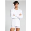 Intimissimi Maglia Manica Lunga In Caldo Cotone Bianco