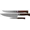 Opinel - Set Trio Les Forgés 1890, 1 Coltello da Chef, 1 Coltello da Taglio, 1 Coltello da Ufficio - Acciaio Inossidabile, Legno di Faggio, Full Tang - Garanzia a Vita