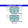 ATE Pastiglie freno 13.0470-7078.2 ATE per BMW 7 5 5 Touring X5 X3