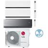 Lg Climatizzatore Condizionatore LG Dualcool Deluxe + Artcool Mirror AI Air R32 Wifi Trial Split Dual Inverter 9000 + 9000 + 12000 BTU con U.E. MU3R19 NOVITÁ Classe A+++/A++