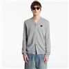 Comme des Garçons PLAY Maglione Comme des Garçons PLAY V-Neck Cardigan Black Rhinestone Knit UNISEX Top Light Gray