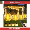 Warlisou 30 Metri Esterno Luci Giardino Catena LED Lampadine Luminosa Gazebo Filo