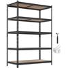 VEVOR Scaffale per Garage in Metallo 5 Ripiani Regolabili Capacità 1360,8kg, Scaffale da Stoccaggio per Carichi Pesanti, per Gucina, Officina, Magazzino e Cantina, 122,8 cm L x 61,9 cm P x 181,3 cm A