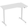 HOMCOM Scrivania Elettrica Regolabile con Display LCD, 140x80 cm, Bianco | Aosom Italy