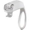 cyclingcolors Luce anteriore nera e bianca, 2x LED, supporto manubrio, manubrio