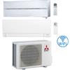 Mitsubishi Climatizzatore Condizionatore Mitsubishi Kirigamine Style Bianco più MSZ-AY Wifi Dual Split R32 Inverter 12000 + 12000 BTU con U.E. MXZ-3F54VF NOVITÁ Classe A+++/A++