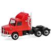 Herpa Modellino Camion Scania Hauber 142 trattore stradale rosso | 1:87, Miniatura fedele per collezionisti e appassionati di modellismo dai 14+, pezzo da collezione plastica, Made in Germany