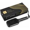 ghd Glide+ Max Spazzola Lisciante Professionale Nera - Capelli Lunghi, Spessi e Ricci