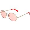 Love Moschino occhiali da sole donna MOL013/S gold-coloured light red