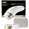 Braun IPL Smart Silk expert Pro 5, rimozione dei peli laser a casa, depilazione durevole, con custodia, 2 accessori, PL5210