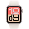 Apple Watch SE 3 (2025) GPS 44mm Starlight Aluminum Case Sport Band M/L - Starli