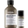 L'Oréal Professionnel Paris Serie Expert Absolut Repair Molecular Molecular Set (Shampoo 500ml + Leave-In Mask 100ml)