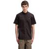 Lacoste - Camicia Popeline Manica Corta Vestibilità Regular - - Shirts - Uomo - Marrone