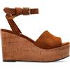 Jimmy Choo - Jori 100 Wedge Sandali - - Shoes - Donna - Marrone
