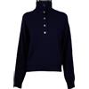 Seventy - Dolcevita con Bottoni - - Knitwear - Donna - Blu