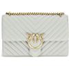 PINKO - Love One Classic Borsa a Spalla in Pelle - - Bags - Donna - Grigio