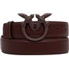 PINKO - Cintura in Pelle da 3 cm - - Accessories - Donna - Marrone