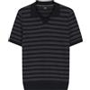 Boss - Polo in Cotone Misto a Righe - - Tops - Uomo - Blu