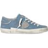 Philippe Model - Sneaker Bluette in Denim con Logo - - Shoes - Donna - Blu