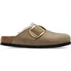Birkenstock - Boston Big Buckle Shearling Narrow Fit - - Shoes - Donna - Beige
